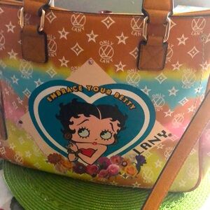 Multicolor Betty Boop Tote Bag